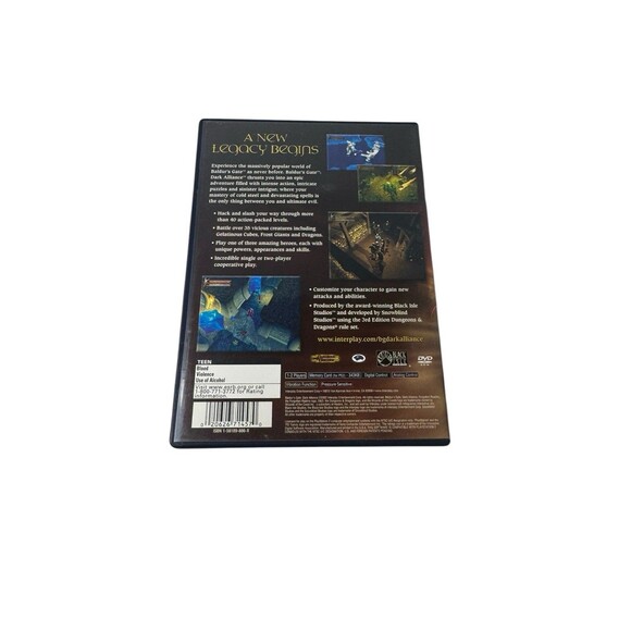 Baldur's Gate Dark Alliance - Complete PlayStation 2 PS2 Game CIB - Tested - Picture 6 of 6